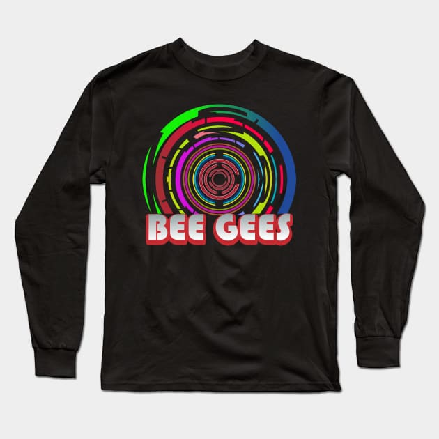 Minimalist Vinyl // Bee Gees Long Sleeve T-Shirt by CreatenewARTees